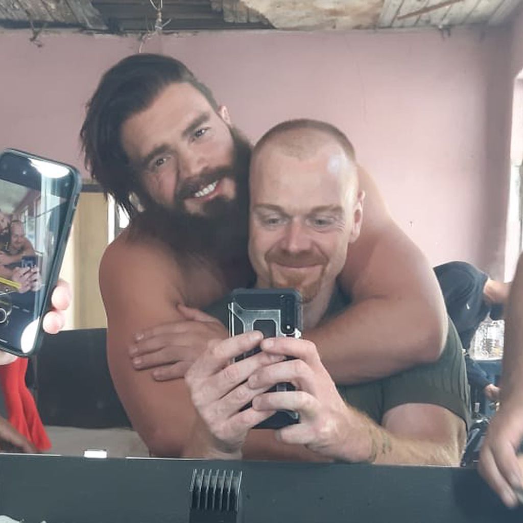 Bela Klentze und Andreas Pape beim Dreh