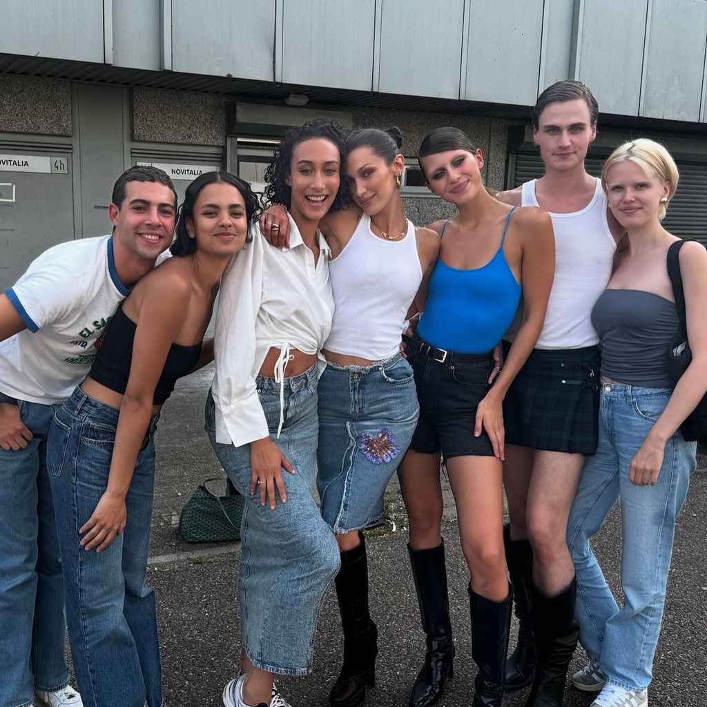 Bella Hadid mit "Hollands Next Topmodel"-Kandidaten