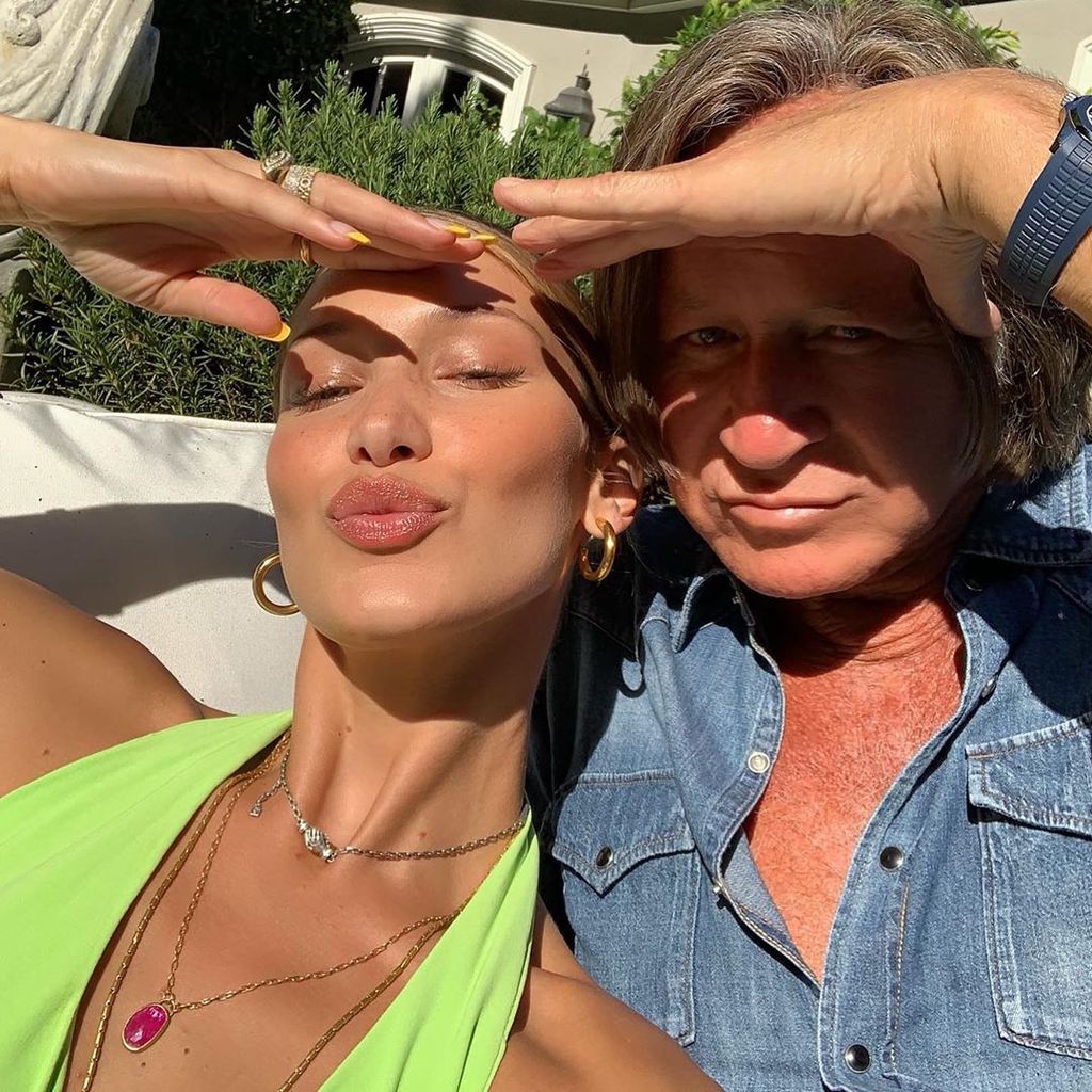 Bella Hadid und Mohamed Hadid, November 2019