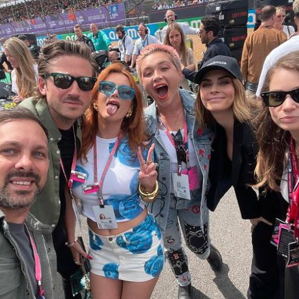 Bella Thorne, Florence Pugh und Cara Delevigne am Feiern