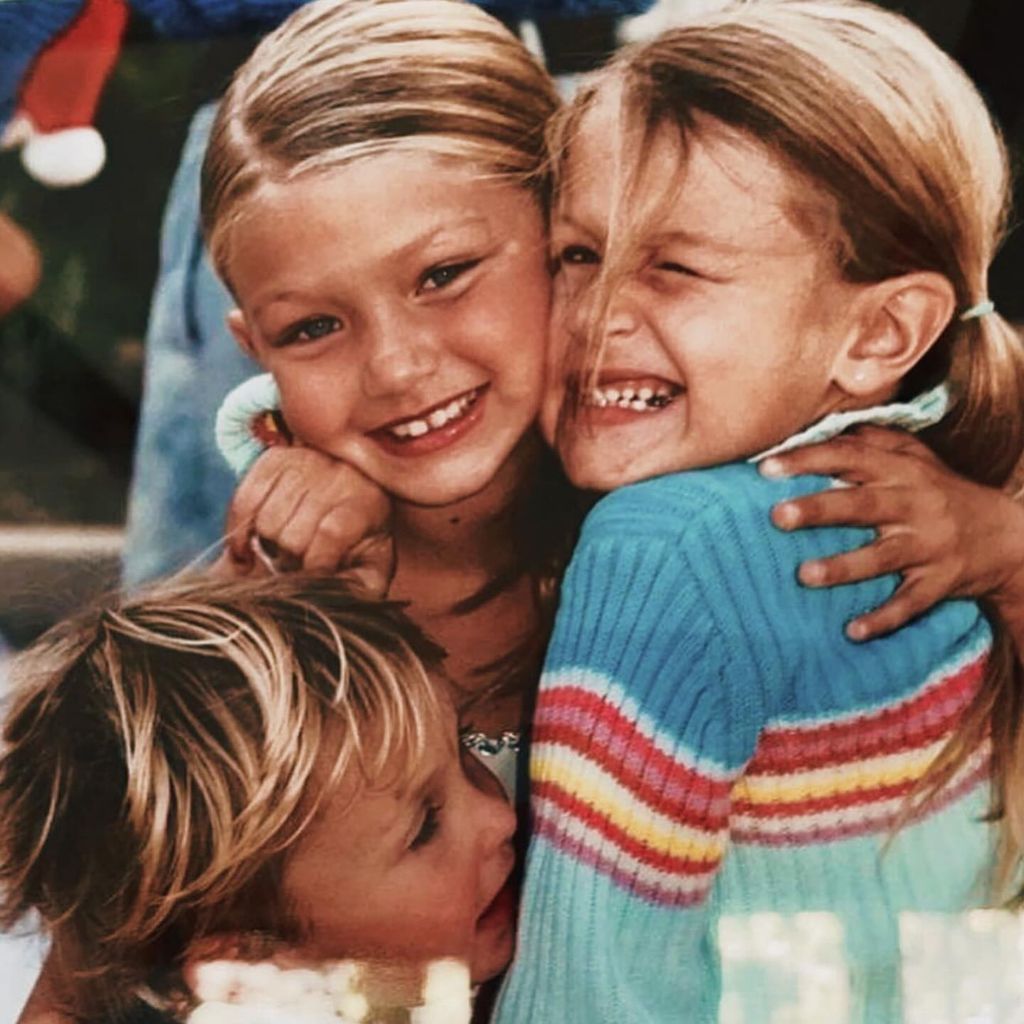 Bella und Gigi Hadid als Kinder