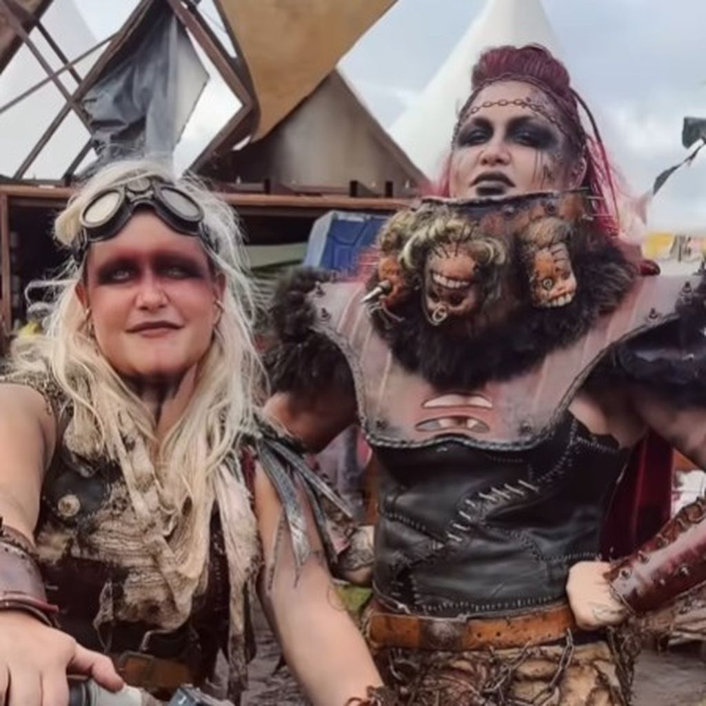 Sophia Thiel mit ihrer Schwester Bella beim Wacken Open Air 2025