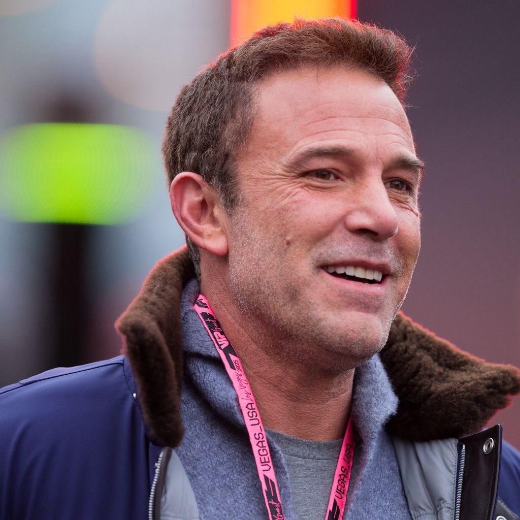 Bei der F1 in Las Vegas: Ben Affleck während des Trainings