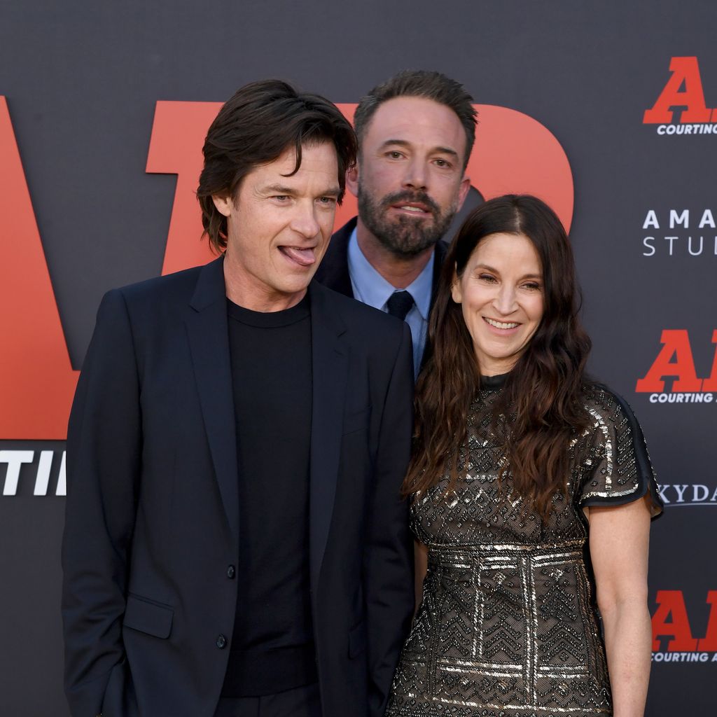 Jason Bateman, Ben Affleck und Amanda Anka bei der Premiere von "Air" in Los Angeles, 2023