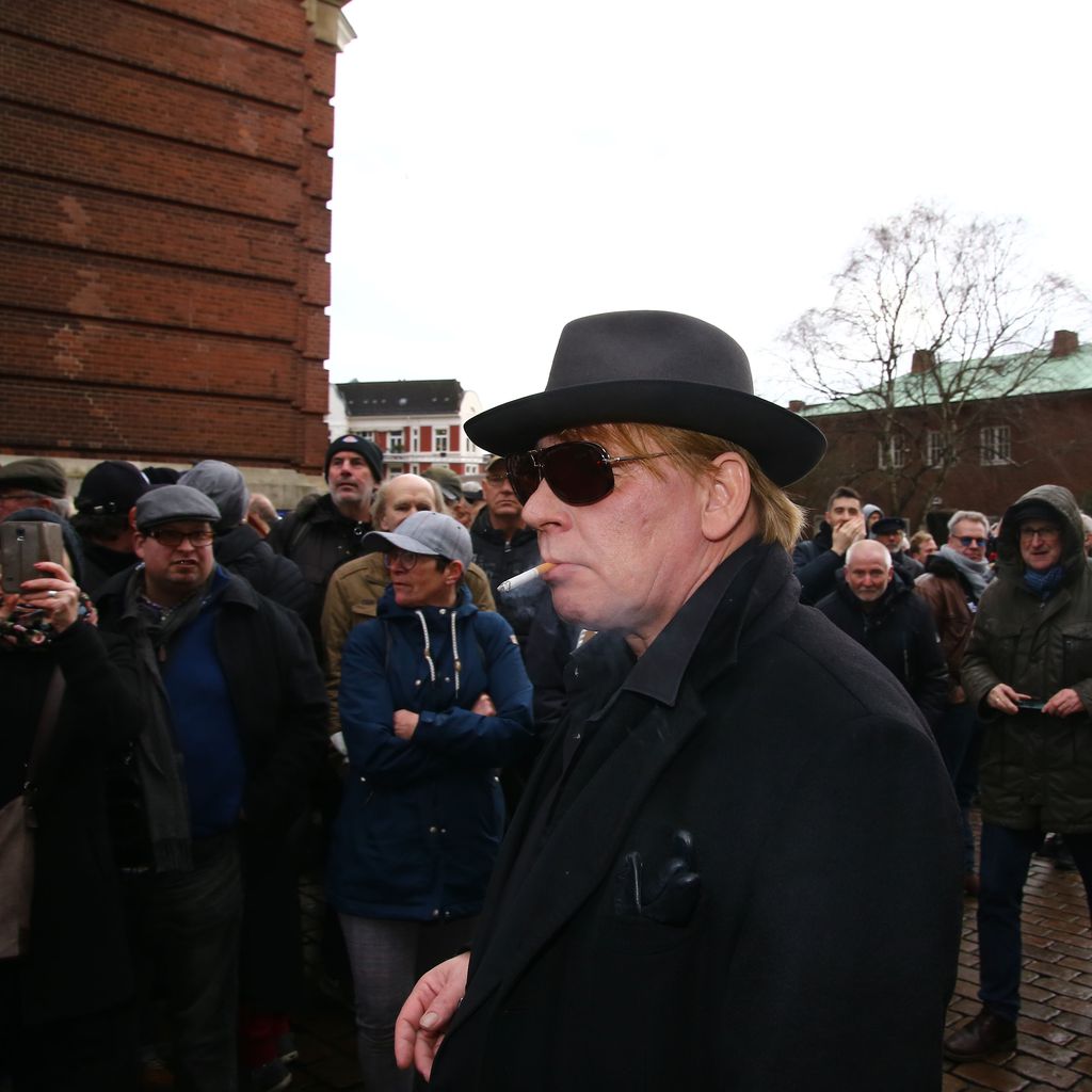 Ben Becker bei Jan Fedders Trauerfeier