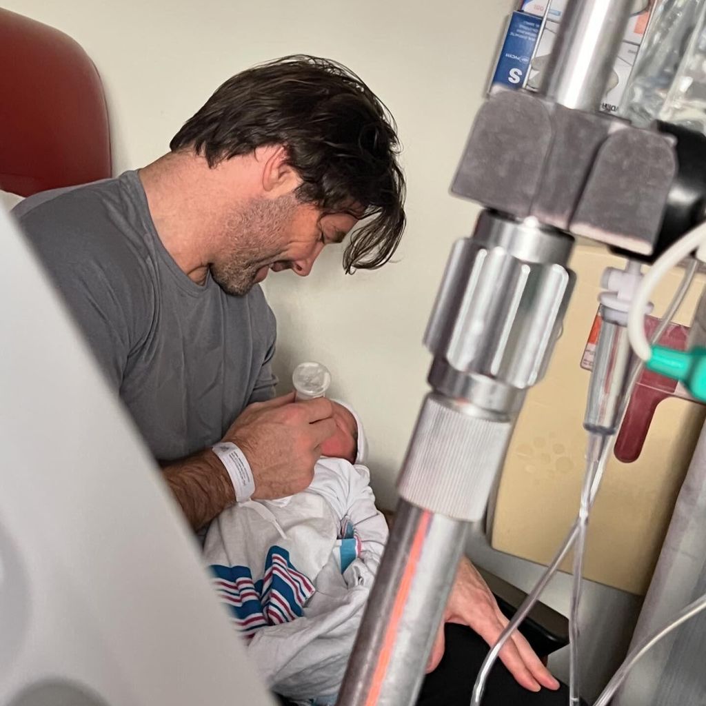 Ben Foden und seine Tochter Olympia Halcyon