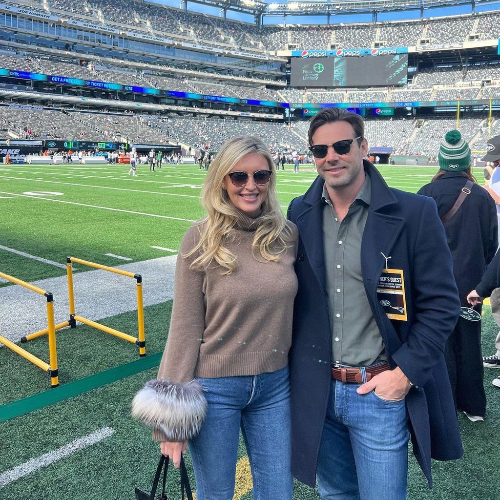 Ben Foden mit Ehefrau Jackie Smith Foden bei einem Rugby-Spiel