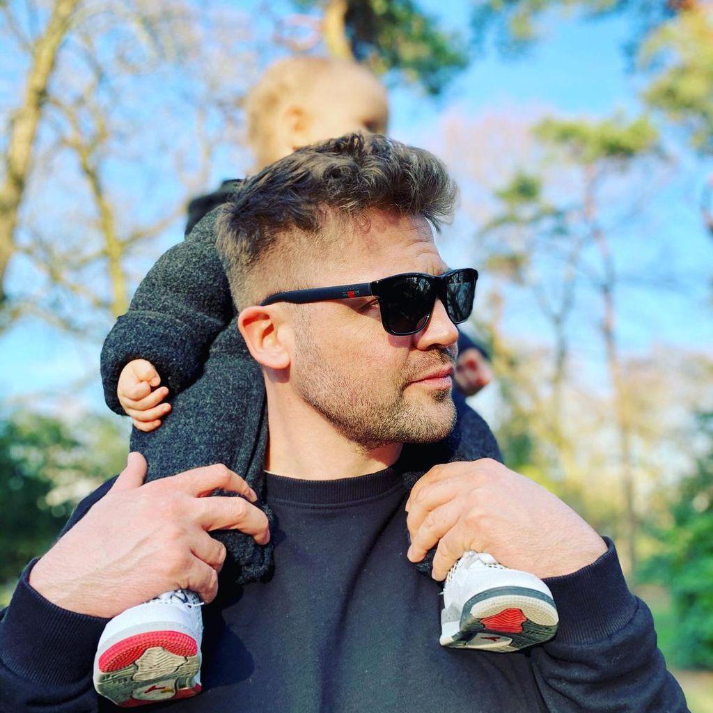 Ben Heinrich mit seinem Sohn Mats