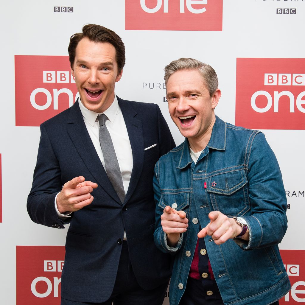 Benedict Cumberbatch und Martin Freeman im Dezember 2016