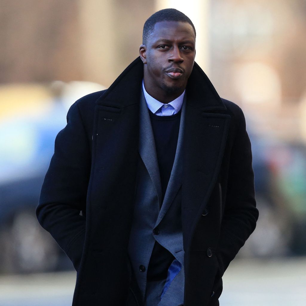 Benjamin Mendy außerhalb des Gerichts in Chester