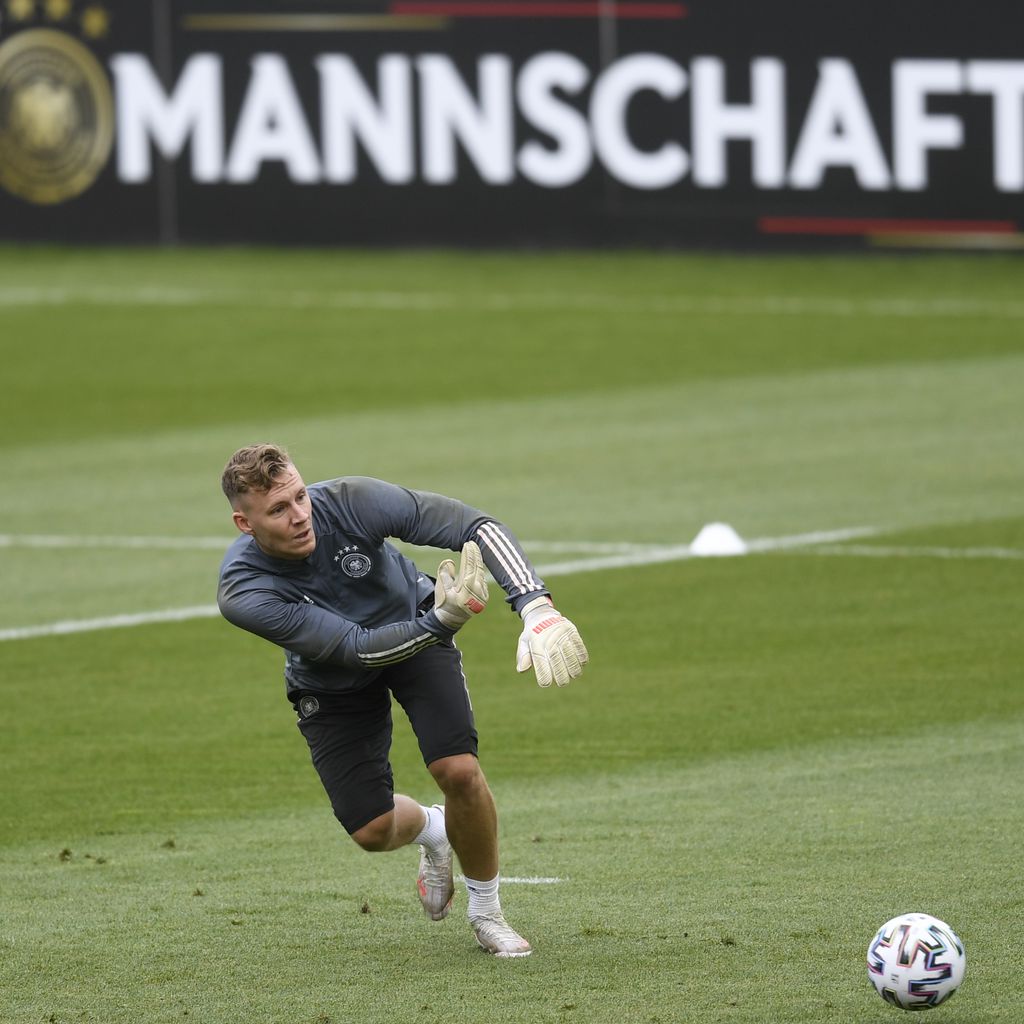 Bernd Leno beim Training für die EM