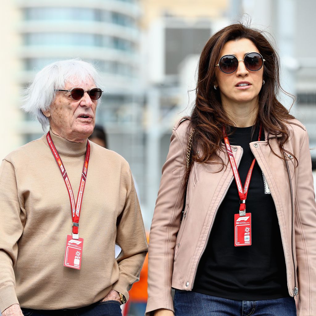 Bernie Ecclestone und seine Frau Fabiana in Baku, 2018