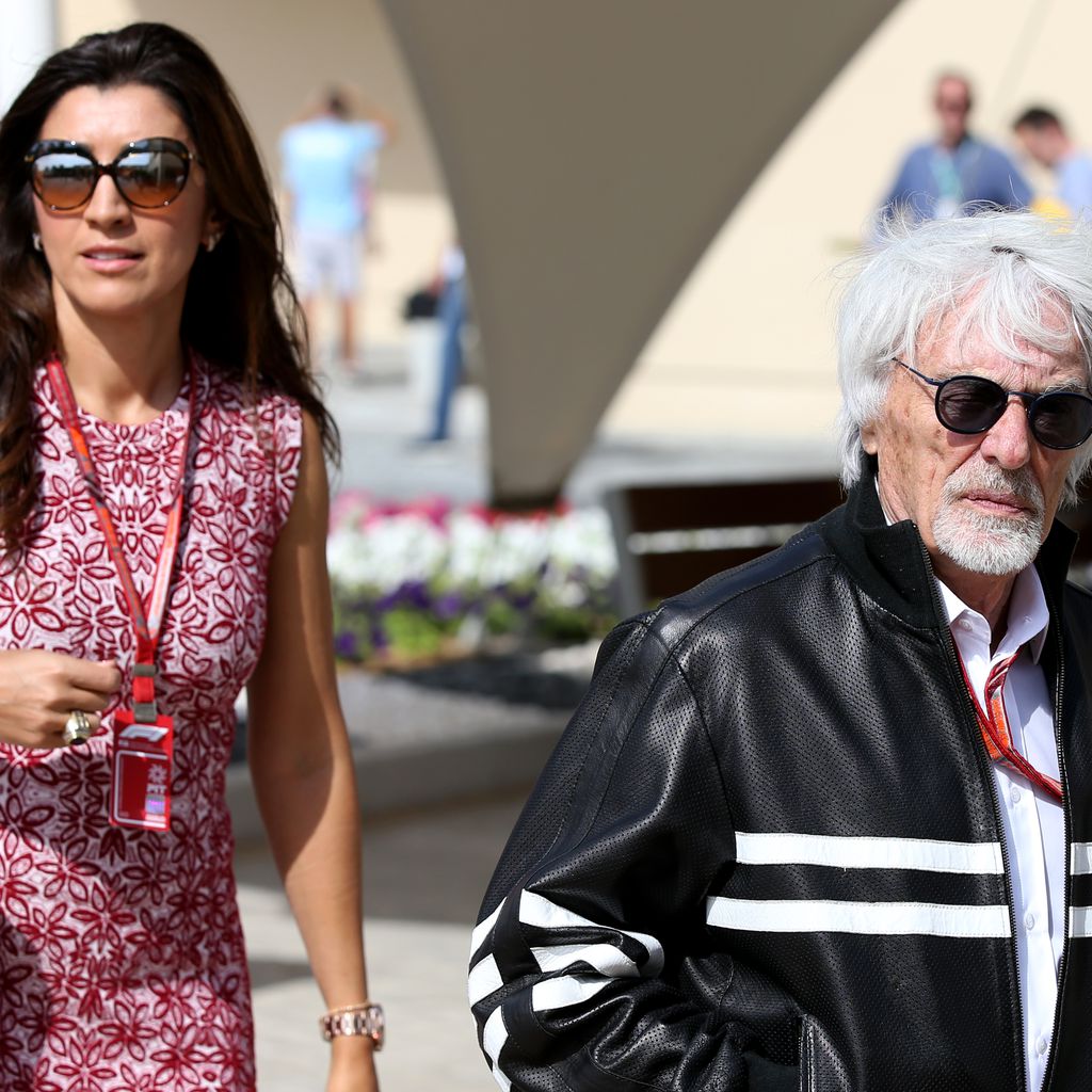 Bernie Ecclestone und seine Frau Fabiana im November 2018 in Abu Dhabi