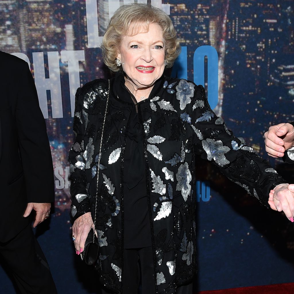 Betty White im Rockefeller Plaza in New York, 2015
