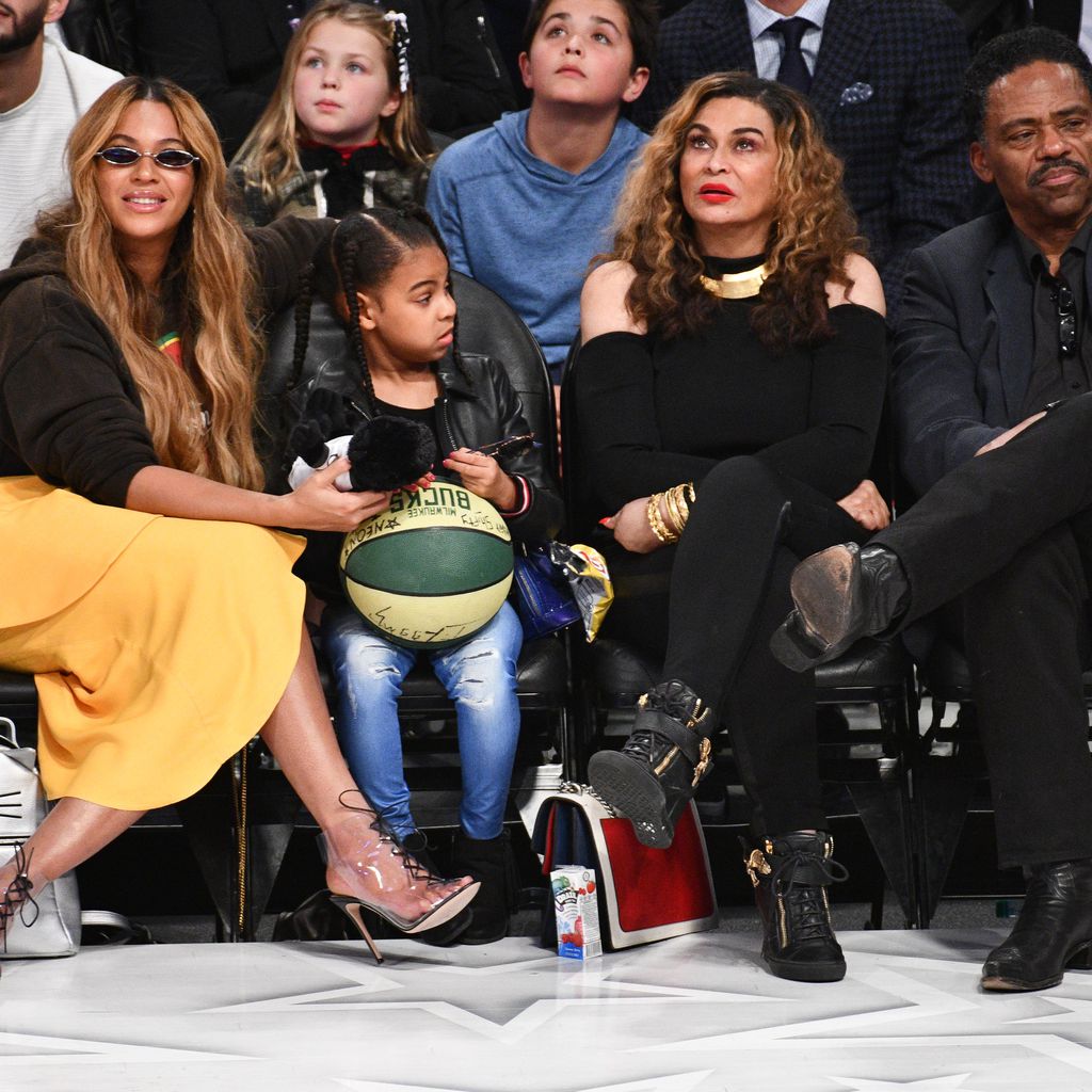 Beyonce, Blue Ivy Carter, Tina Knowles und Richard Lawson