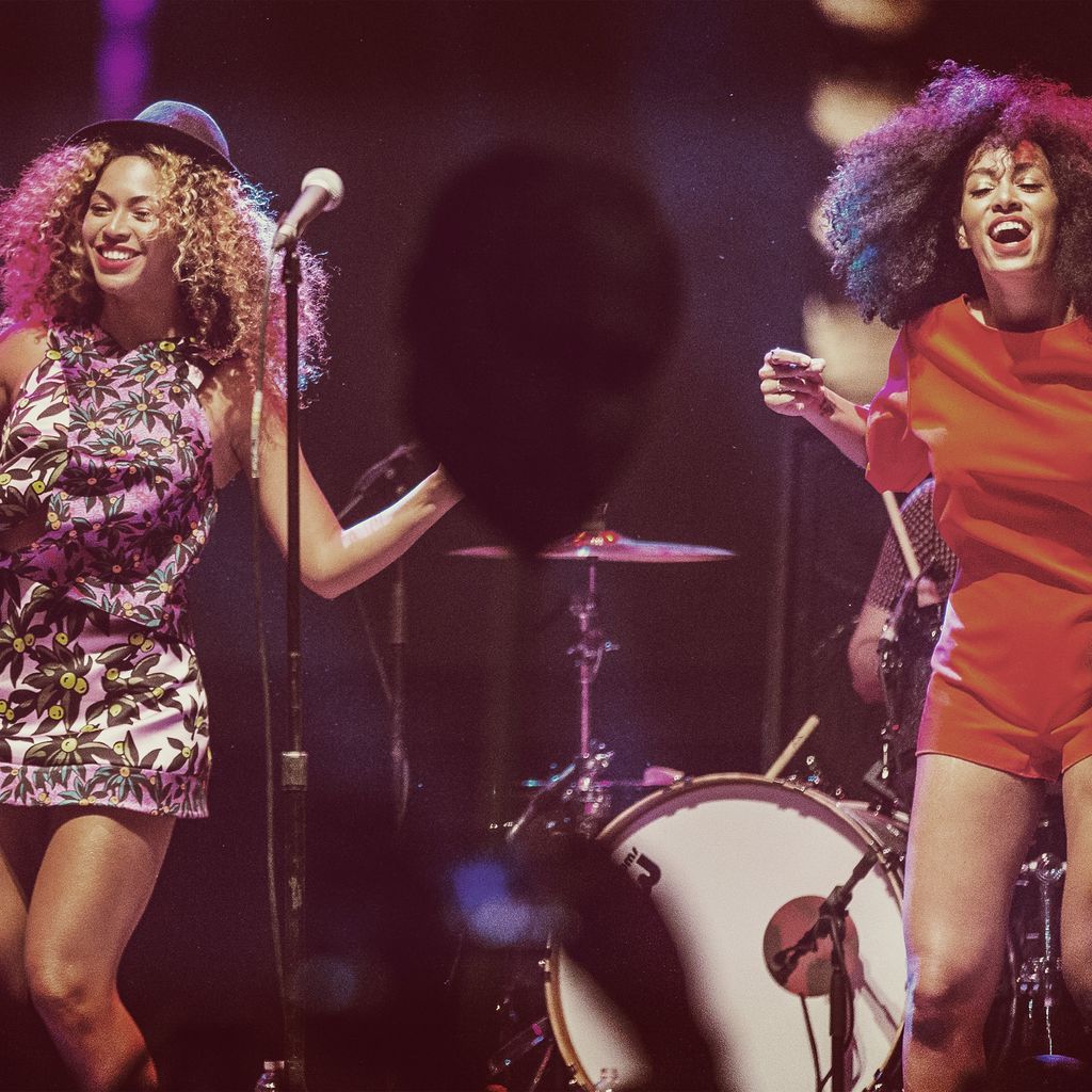 Beyoncé und Solange Knwoles beim Coachella Valley Music & Arts Festival 2014