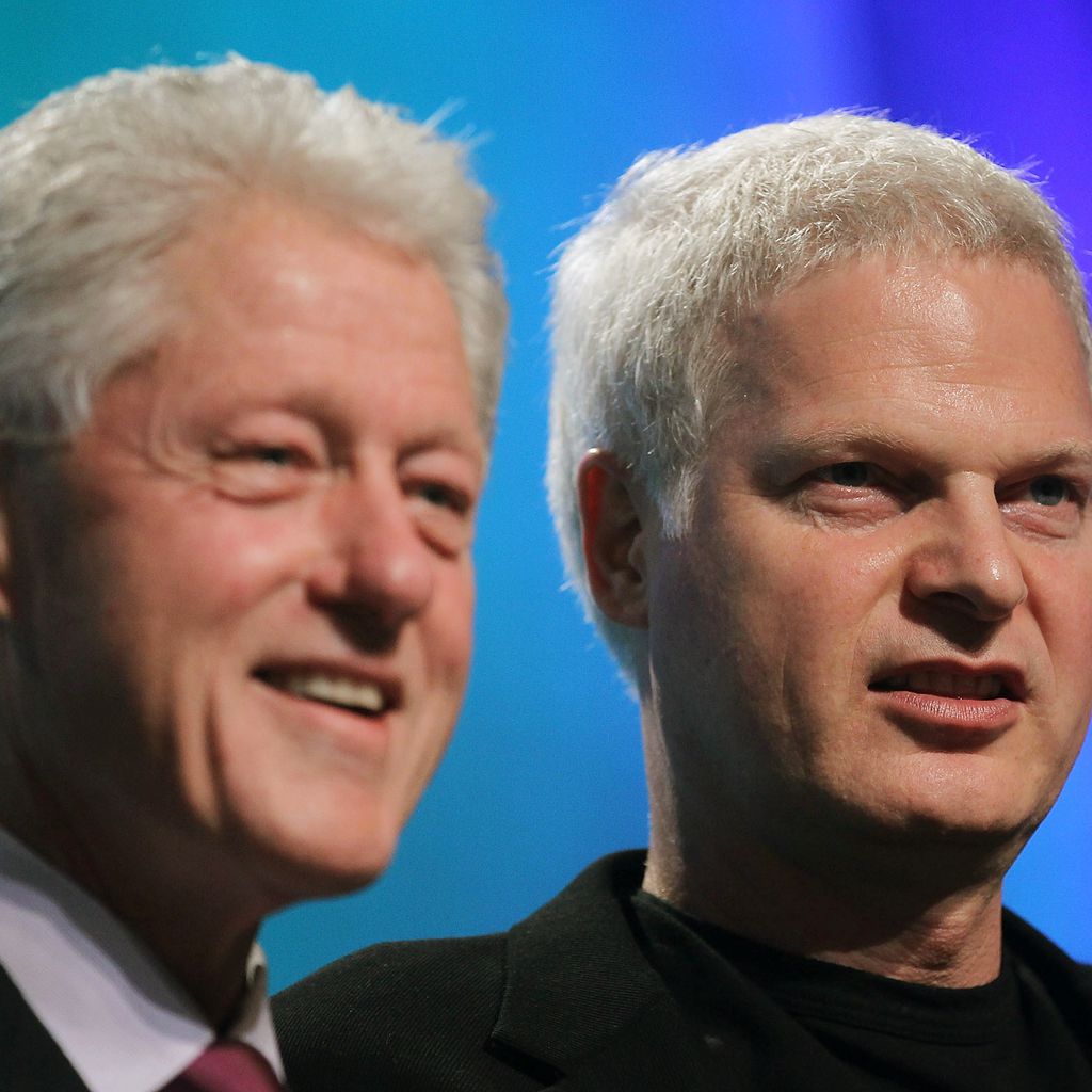 Bill Clinton und Steve Bing im September 2010