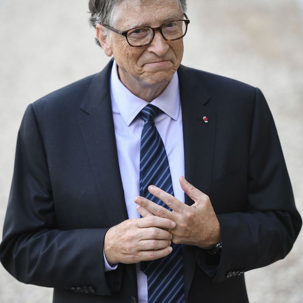 Bill Gates in Paris im April 2018