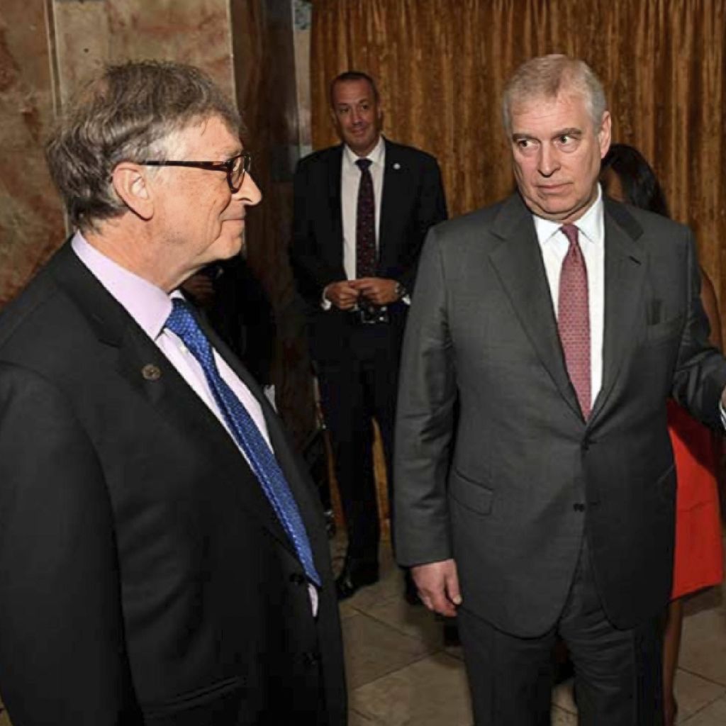 Bill Gates und Andrew Mountbatten Windsor auf einem von der Us-Justiz veröffentlichten Foto