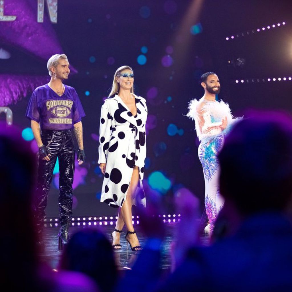 Bill Kaulitz, Heidi Klum und Conchita Wurst bei "Queen of Drags"