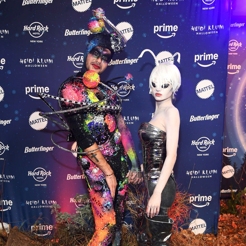 Bill Kaulitz und Leni Klum bei Heidi Klums Halloweenparty 2024
