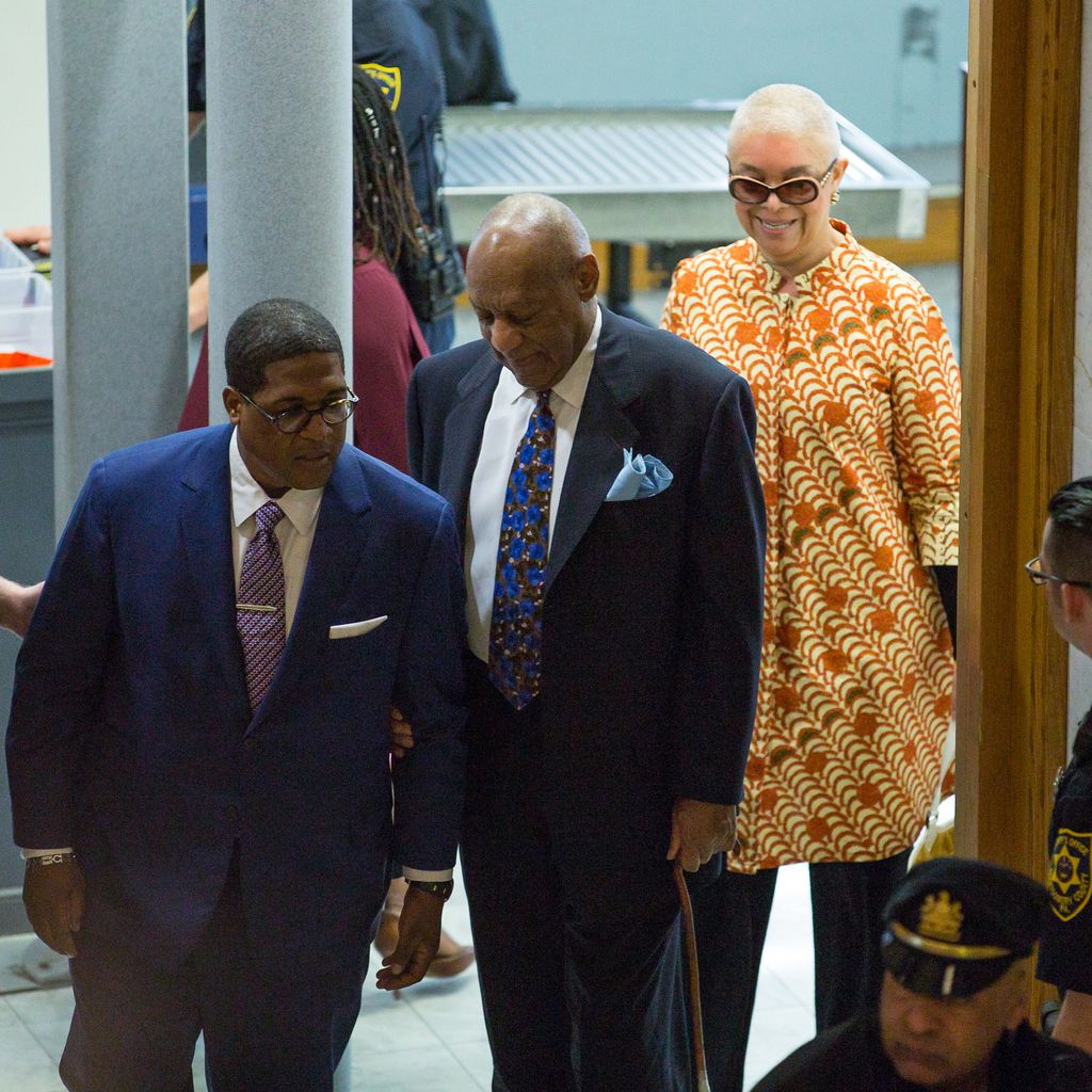 Bill und Camille Cosby im Montgomery County Courthouse in Norristown, Pennsylvania
