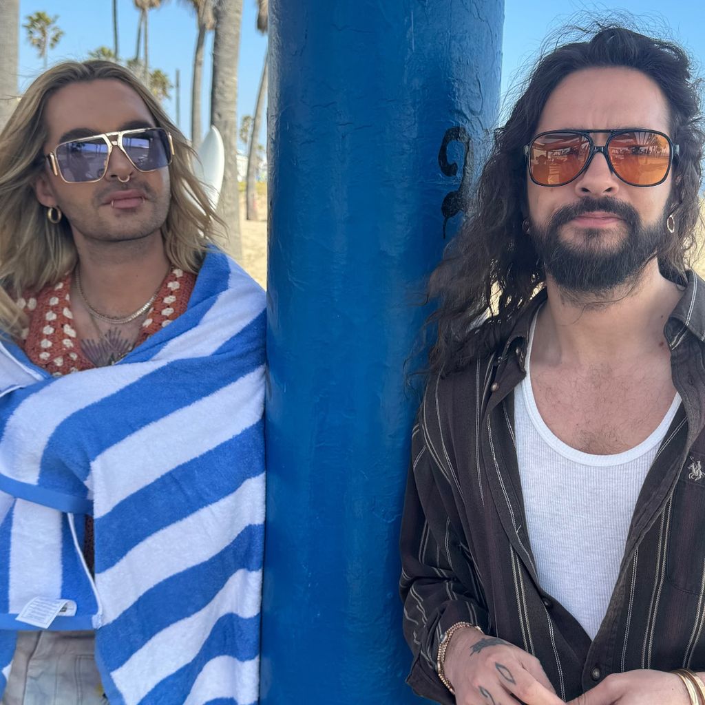 Bill und Tom Kaulitz, Mitglieder der Band Tokio Hotel