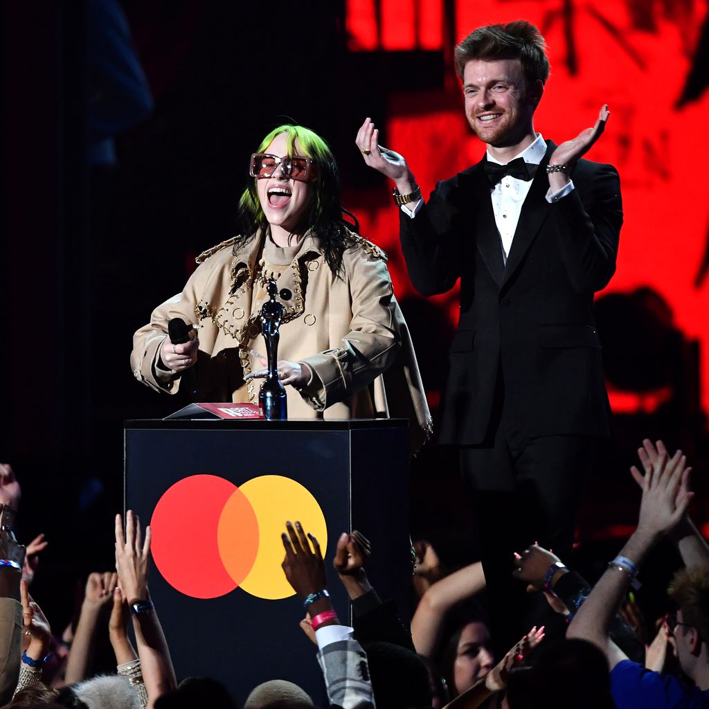 Billie Eilish und Finneas O'Connell bei den Brit Awards, 2020