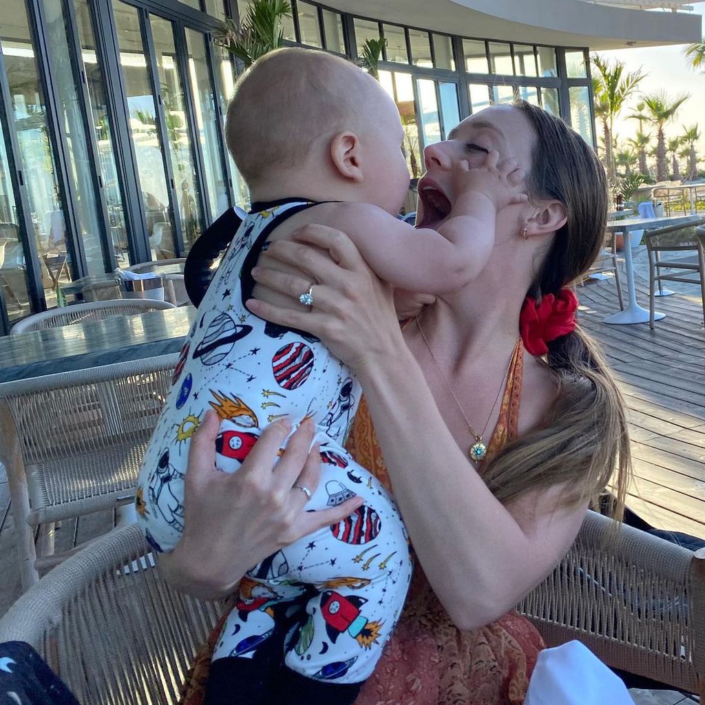 Billie Lourd und ihr Sohn Kingston