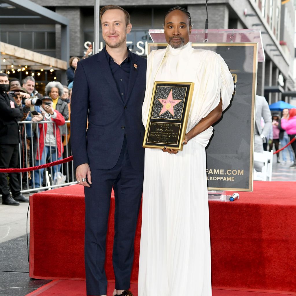 Billy Porter und sein Ehemann auf dem Hollywood "Walk of Fame", Dezember 2022