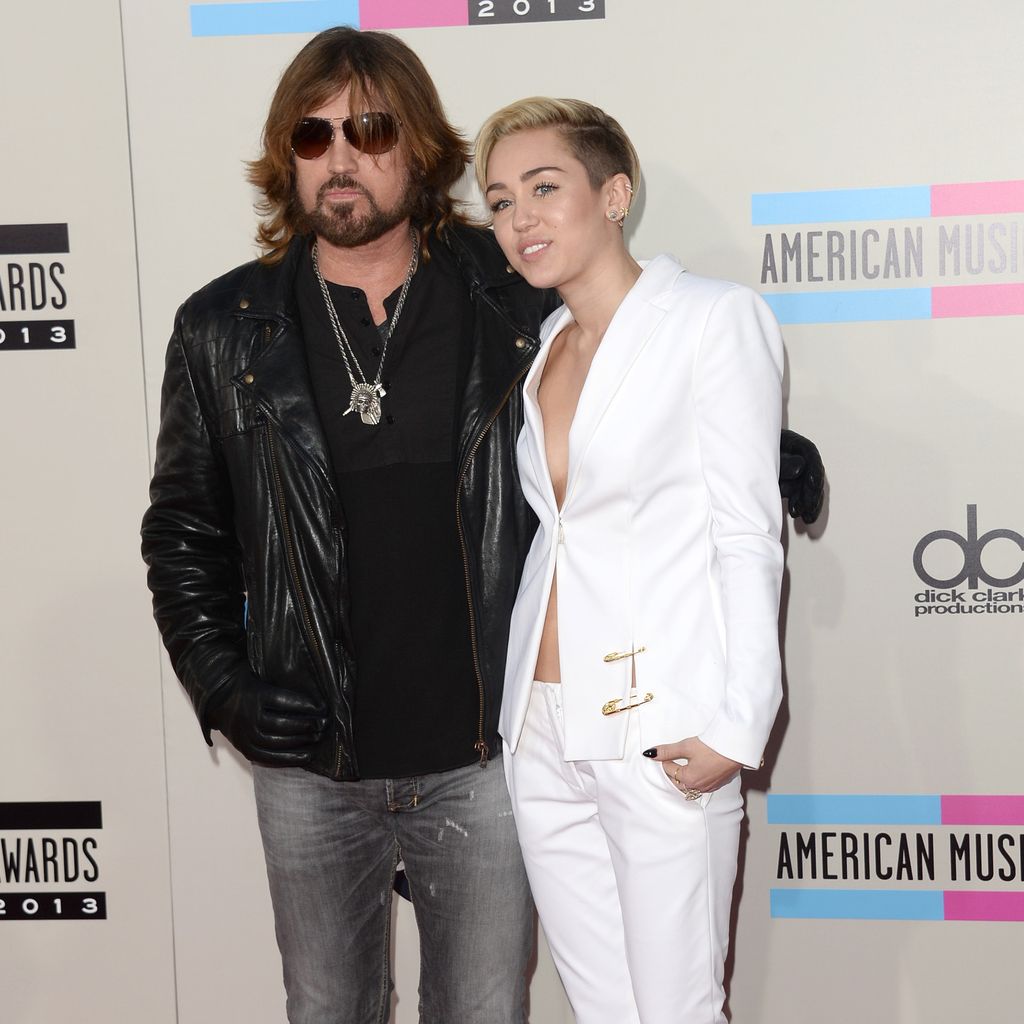 Billy Ray und Miley Cyrus, November 2013