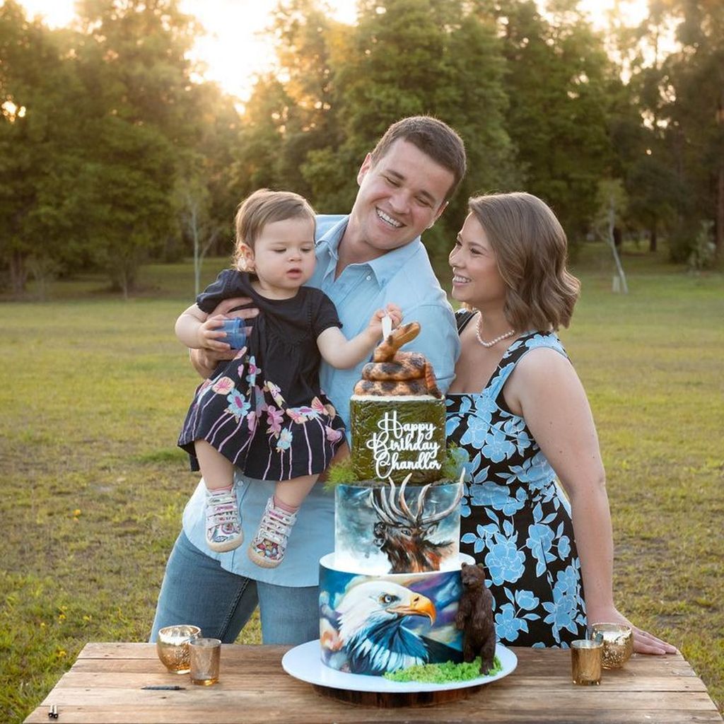 Bindi Irwin und Chandler Powell mit Tochter Grace Warrior im November 2022