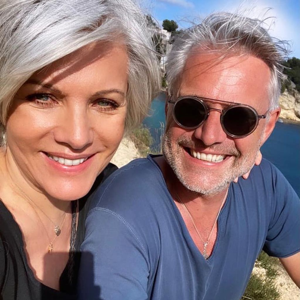Birgit Schrowange mit ihrem Verlobten Frank Spothelfer, Januar 2021