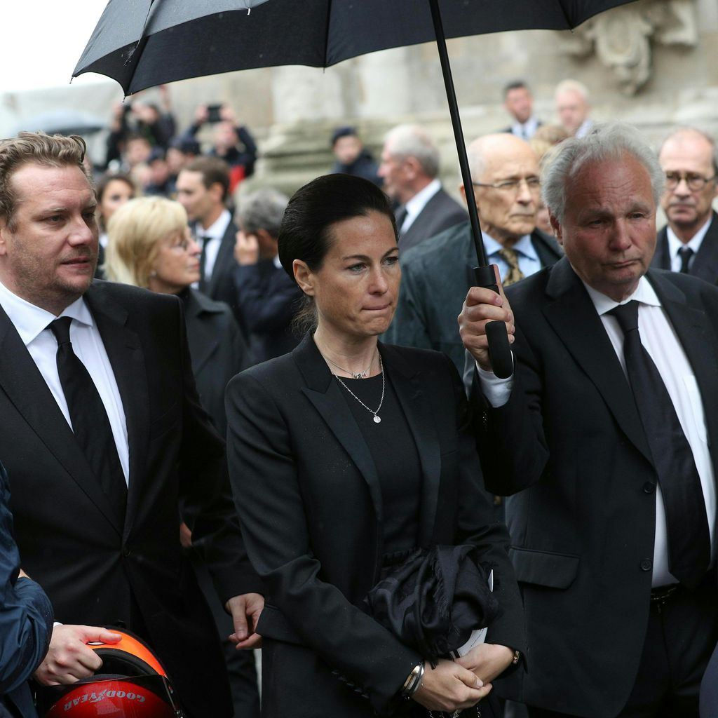 Birgit Lauda bei der Beerdigung ihres Mannes Niki Lauda, Mai 2019