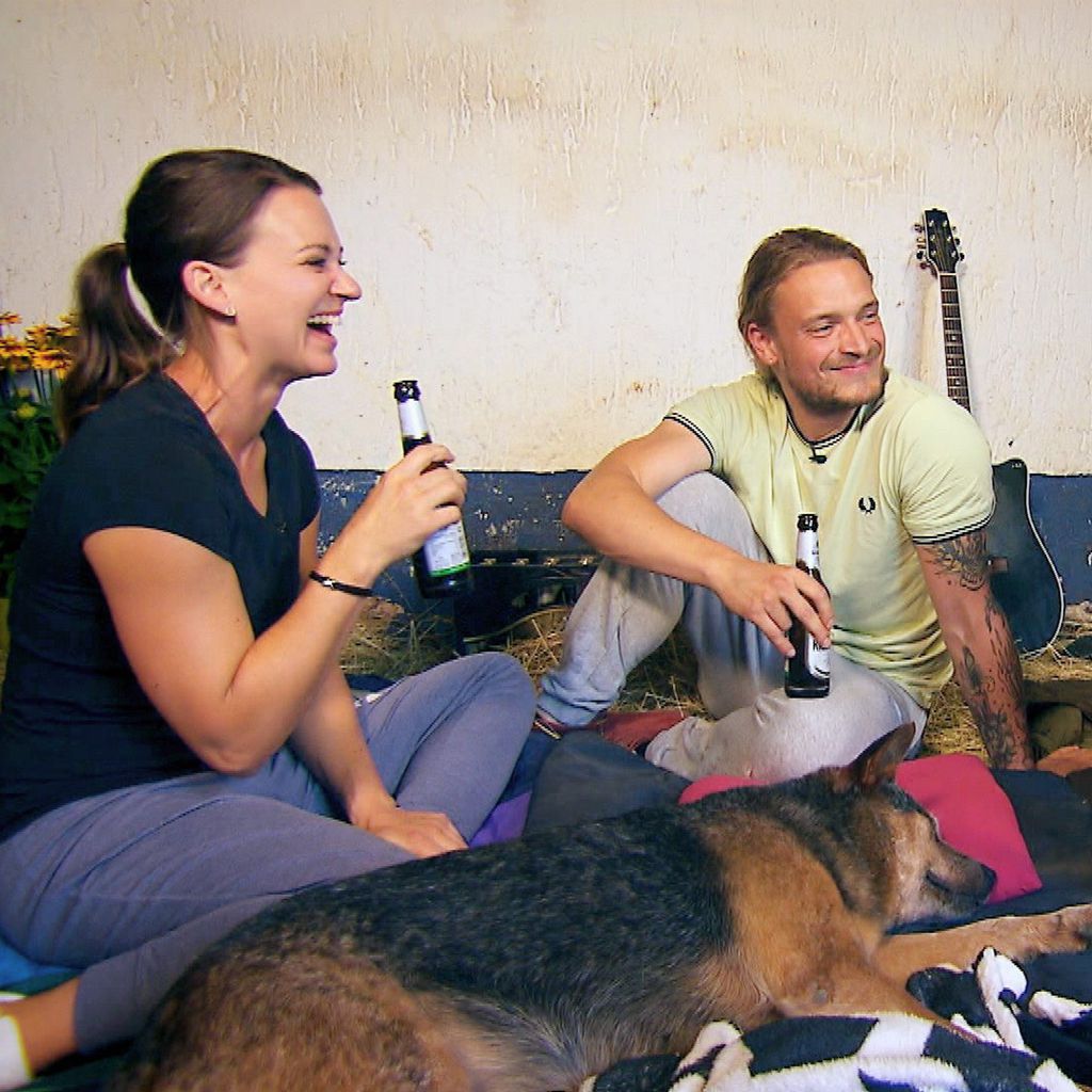 Kathrin, Björn und Dani bei "Bauer sucht Frau" 2021