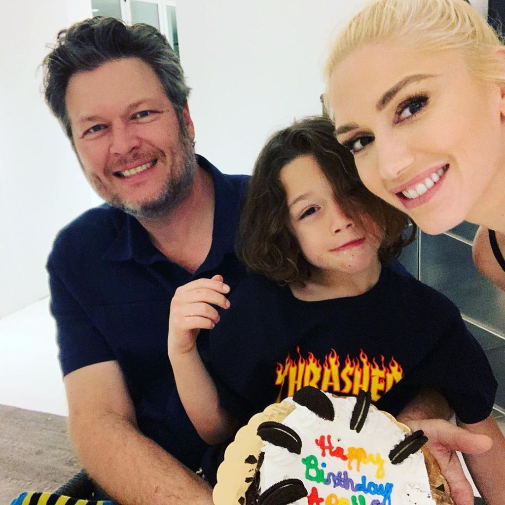Blake Shelton, Apollo Rossdale und Gwen Stefani im März 2020