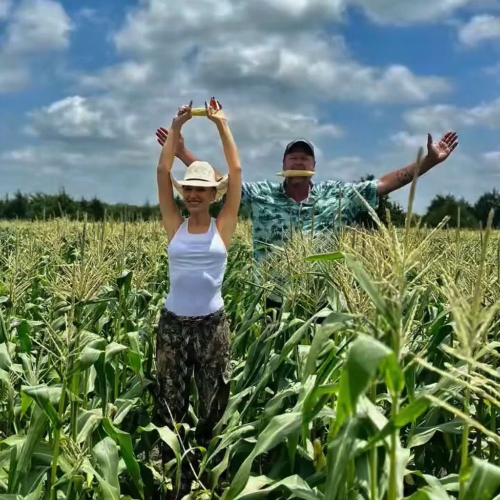 Blake Shelton und Gwen Stefani auf ihrer Farm