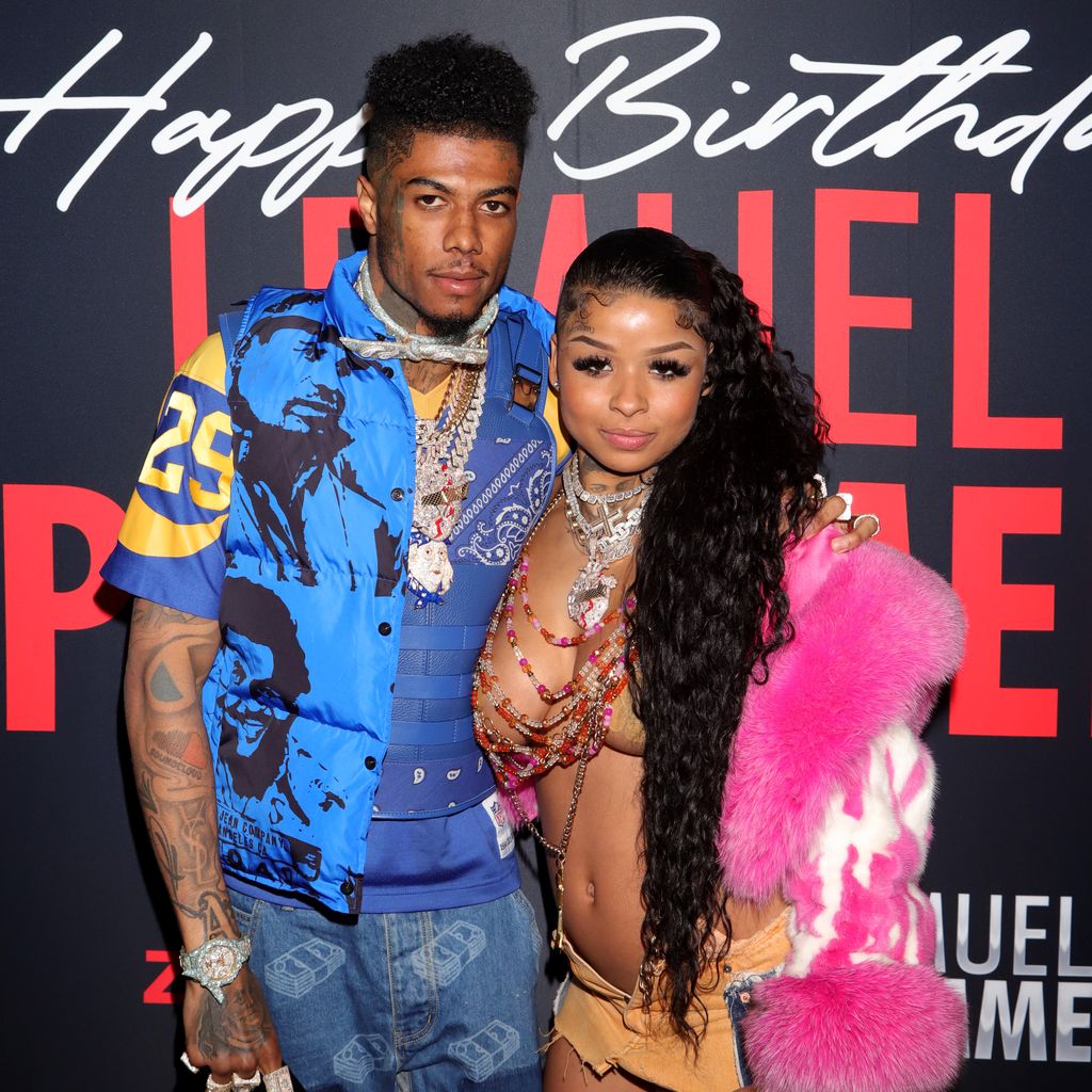 Blueface mit seiner Freundin ChriseanRock im April 2023