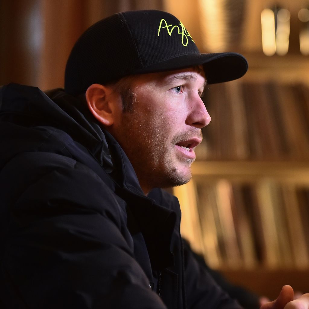 Bode Miller bei einer Pressekonferenz