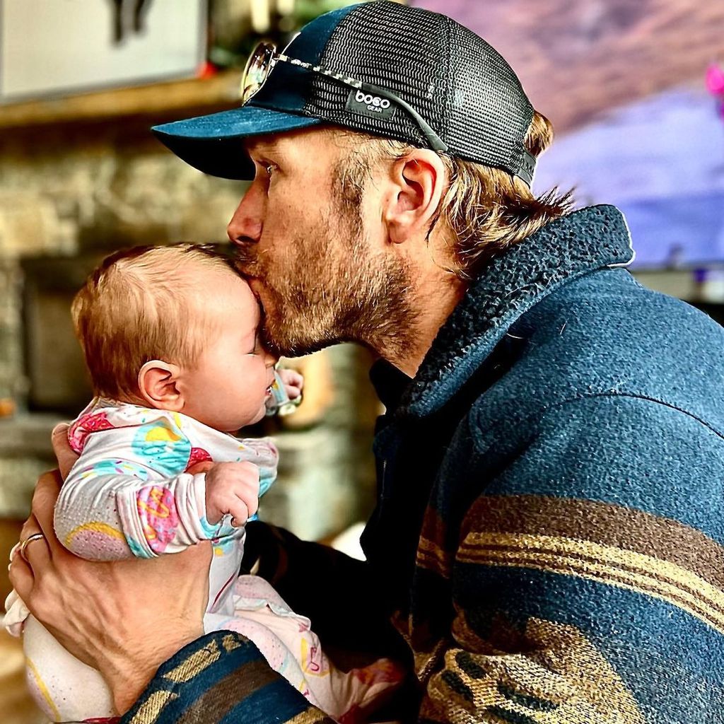 Bode Miller mit seiner Tochter Scarlet