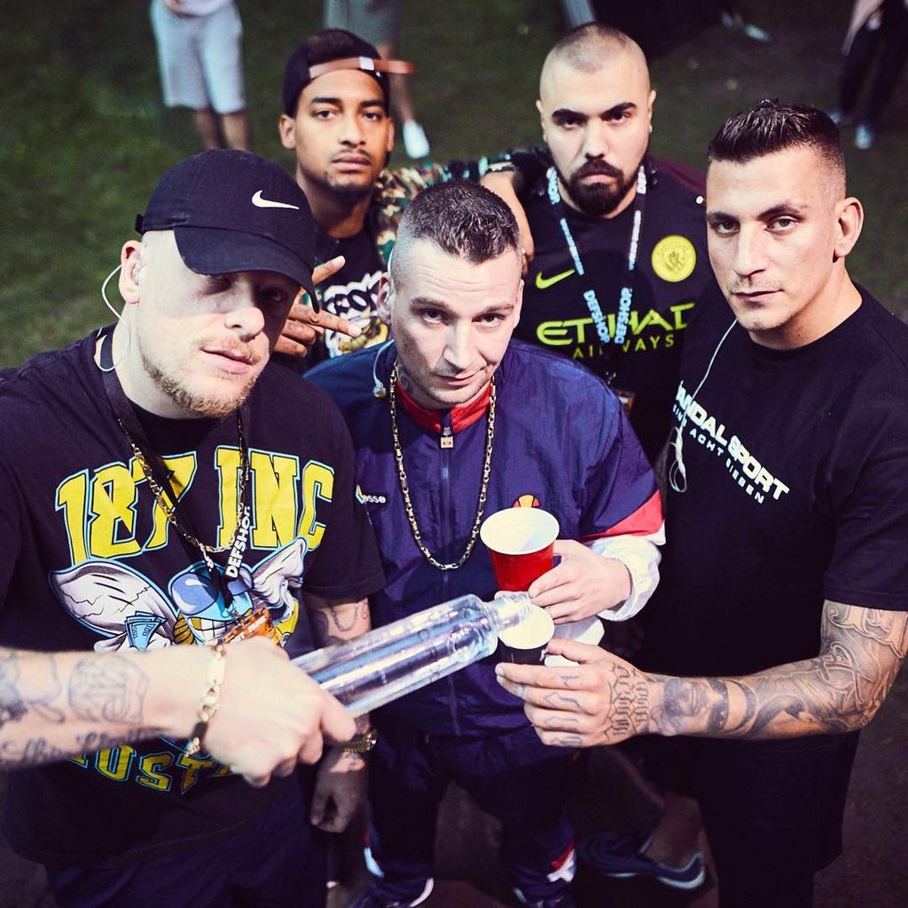 Bonez MC, Maxwell, LX, Sa4 und Gzuz, die 187 Strassenbande