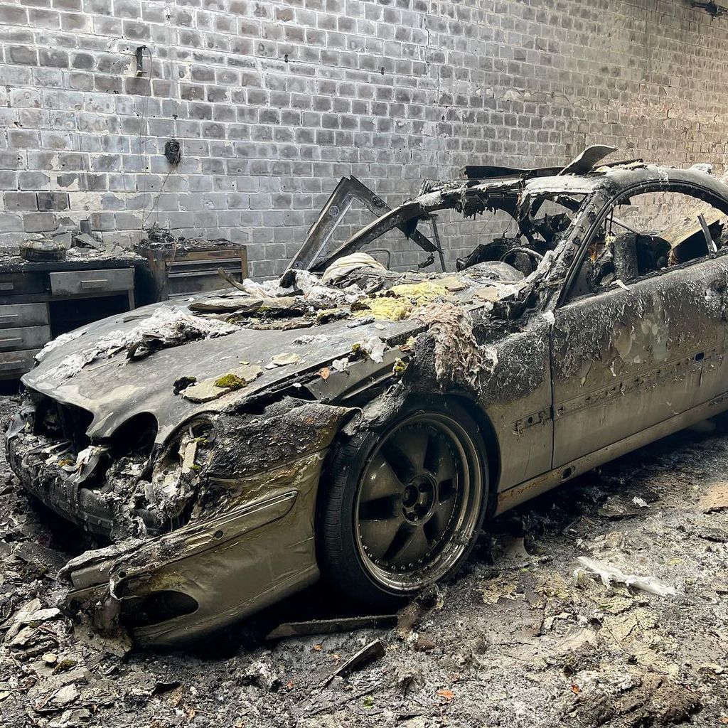 Bonez MCs zerstörter Mercedes CL500