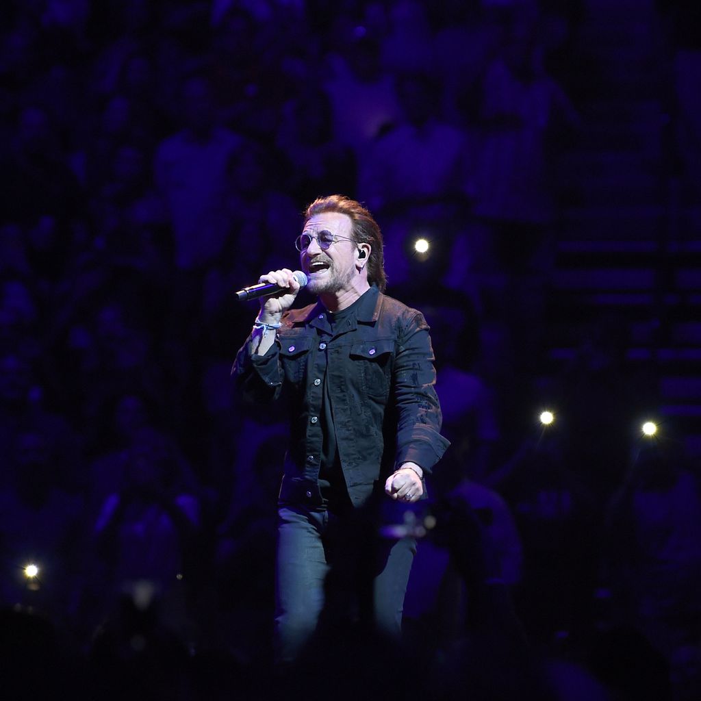 Bono bei einem Konzert im Mai 2018