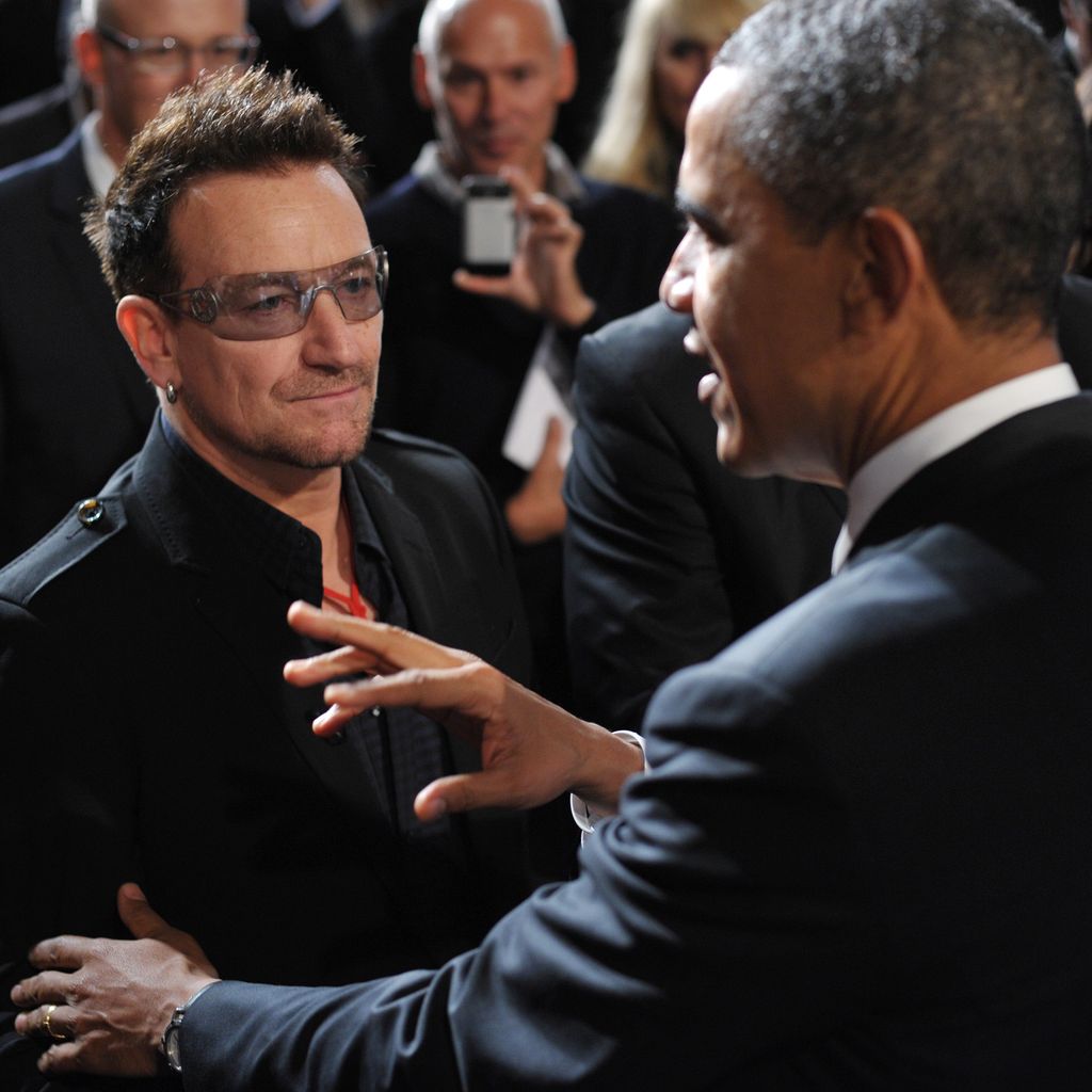 Bono und Barack Obama im Dezember 2011
