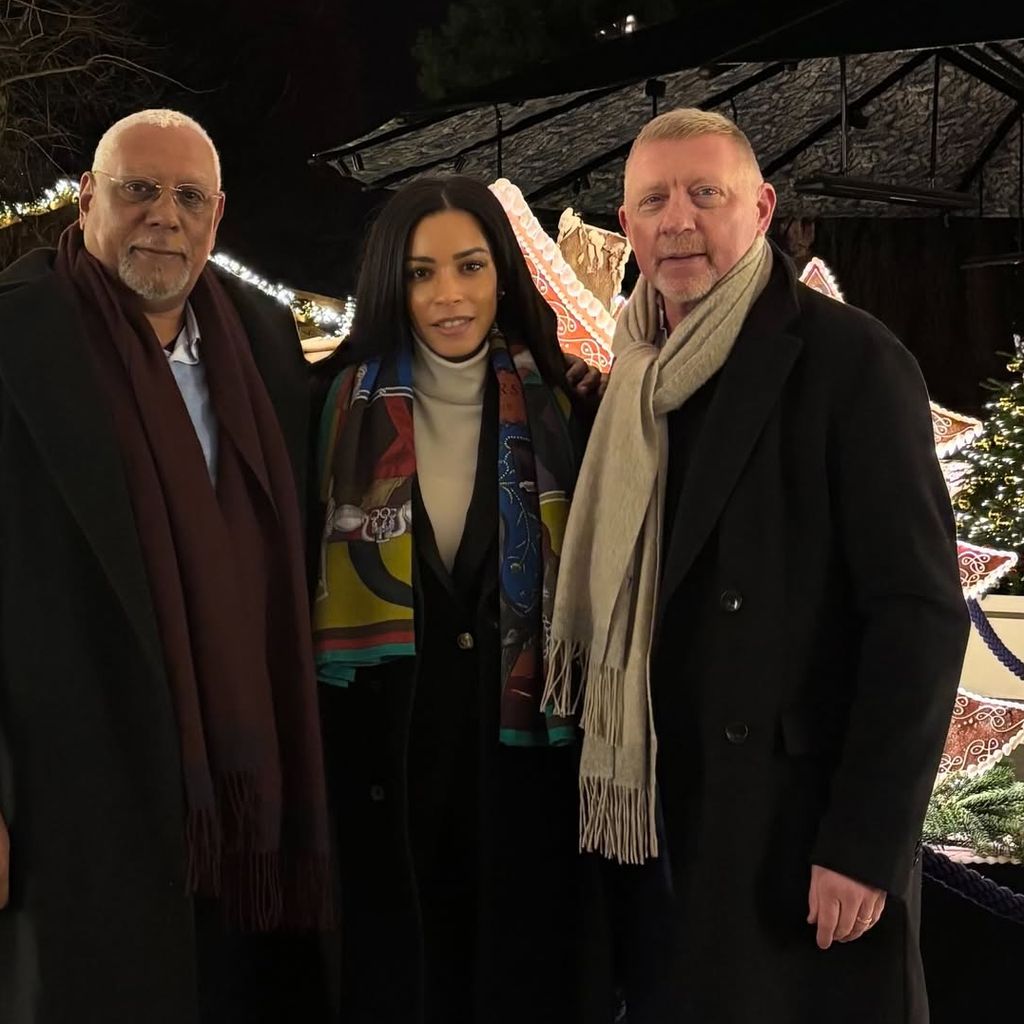 Boris Becker, Ehefrau Lilian und Schwiegervater Victor.
