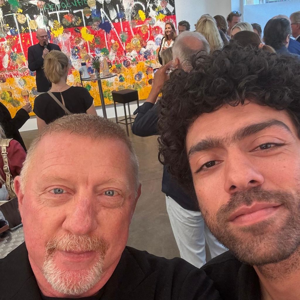 Boris Becker mit seinem ältesten Sohn Noah Becker
