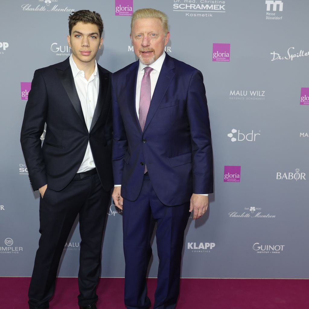 Boris Becker mit seinem Sohn Elias im März 2019