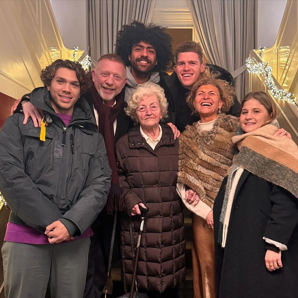 Boris Becker mit seiner Familie, Dezember 2023