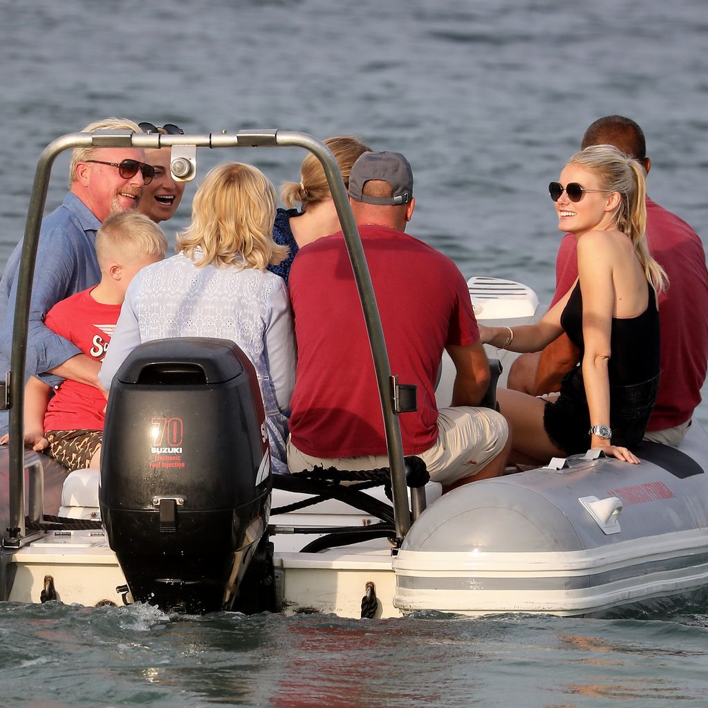 Boris Becker mit Freunden in St. Tropez