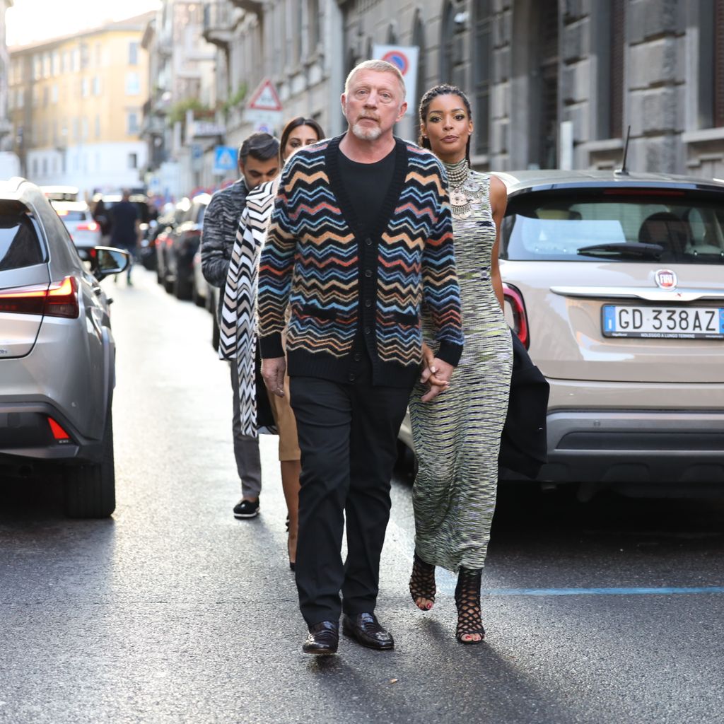 Boris Becker und Lilian de Carvalho Monteiro bei der Fashion Week in Mailand